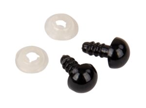 Kunststof veiligheidsogen - 8 mm - zwart