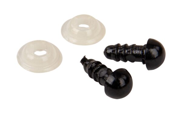 Kunststof veiligheidsogen - 6 mm - zwart - Afbeelding 1