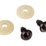 Kunststof veiligheidsogen - 9 mm - donkerbruin