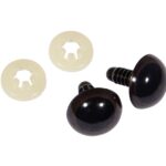 Kunststof veiligheidsogen - 18 mm - donkerbruin