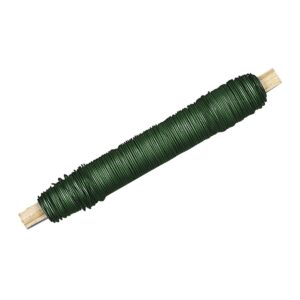 Wikkeldraad - 35 meter/0,5 mm - groen gelakt