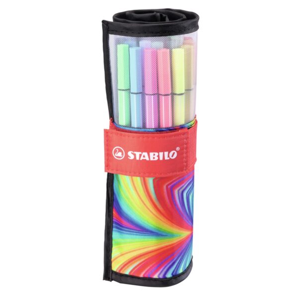 STABILO Pen 68 ARTY - 25 stuks in roletui - Afbeelding 1