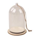 Kunststof stolp - 9x11 cm - met jute koord