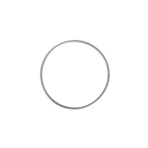 Metalen ring - 10 cm - zilverkleurig