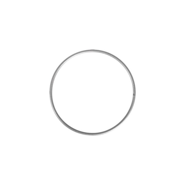 Metalen ring - 10 cm - zilverkleurig - Afbeelding 1