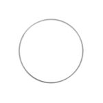 Metalen ring - 15 cm - zilverkleurig