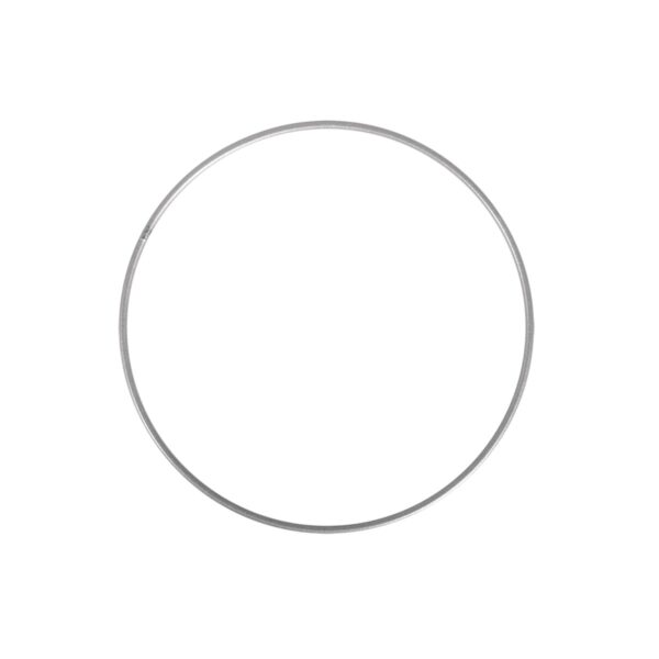 Metalen ring - 15 cm - zilverkleurig - Afbeelding 1