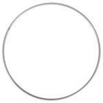 Metalen ring - 25 cm - zilverkleurig