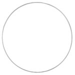 Metalen ring - 30 cm - zilverkleurig