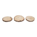Houten schijfjes rond - 3 stuks - 10-12 cm