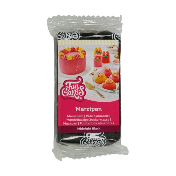 FunCakes marsepein - 250 gram - midnight black - Afbeelding 1