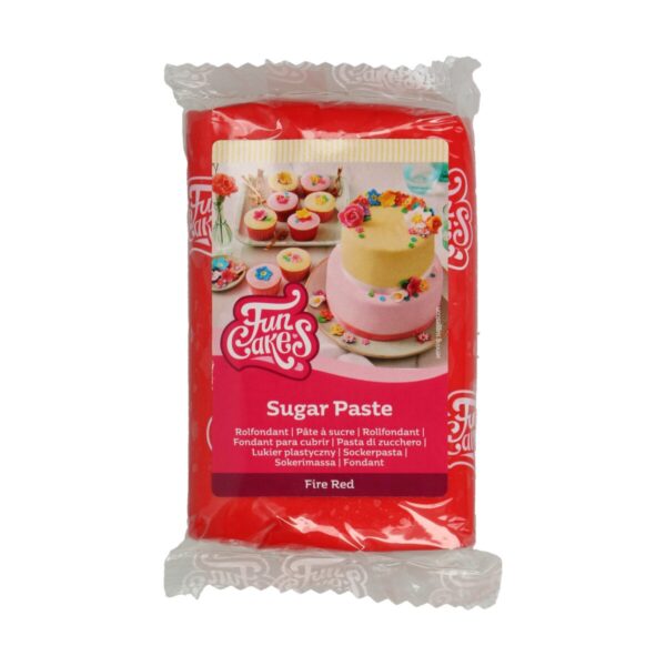 FunCakes rolfondant - 250 gram - fire red - Afbeelding 1