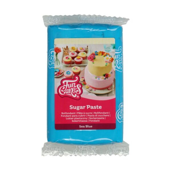 FunCakes rolfondant - 250 gram - sea blue - Afbeelding 1