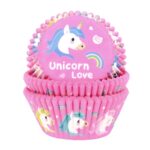 baking cups 50 stuks - unicorn