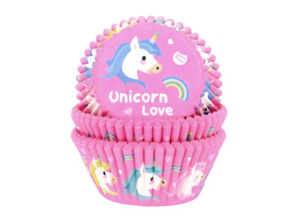 baking cups 50 stuks - unicorn - Afbeelding 1