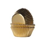 House of Marie - mini baking cups - foil goud