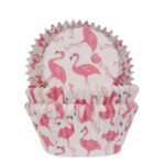 House of Marie - baking cups - flamingo