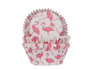 House of Marie - baking cups - flamingo