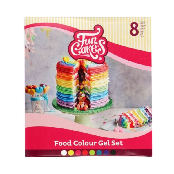 FunCakes FunColours food colour - gel - 8 stuks - Afbeelding 1