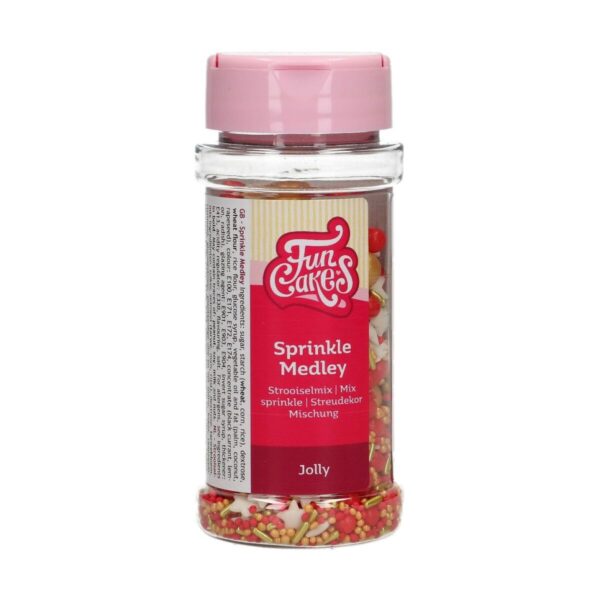 FunCakes sprinkles - 65 gram - jolly medley - Afbeelding 1