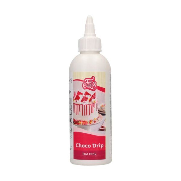 FunCakes Choco Drip - 180 gram - roze - Afbeelding 1