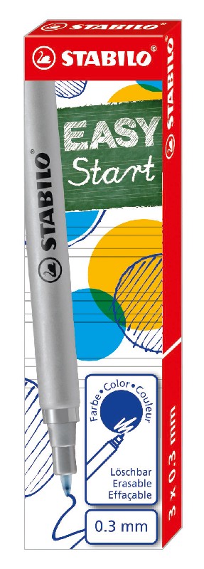 STABILO EASYoriginal - 3 refills - blauw