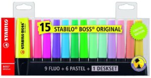 STABILO BOSS ORIGINAL deskset - 15 stuks