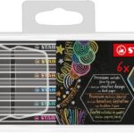 STABILO Pen 68 metallic - 6 stuks