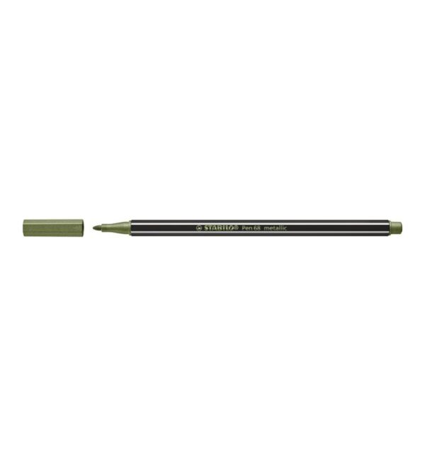 STABILO Pen 68 metallic - lichtgroen 843 - Afbeelding 1