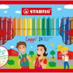 STABILO Cappi viltstiften - 24 stuks met dopring