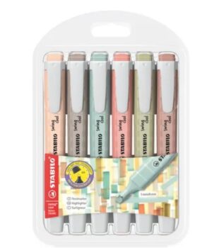 STABILO Swing Cool highlighters - 6 stuks - NatureCOLORS