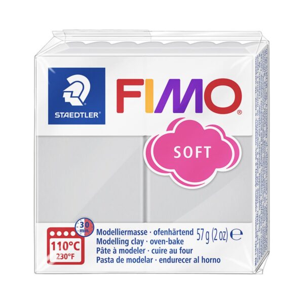 FIMO Soft - 57 gram - dolphin grey - Afbeelding 1