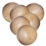 Houten kraal - 30 mm - 6 stuks