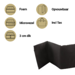 Matras Campingbed Best Sleep Compact Zwart incl. Tas