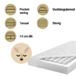 Matras Peuterbed ZZZOO 70x140 Kangoeroe