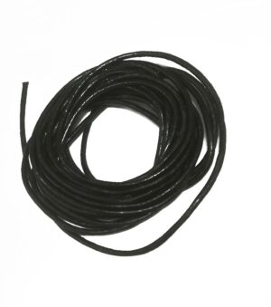 leren koord 2 mm - 2,5 meter zwart
