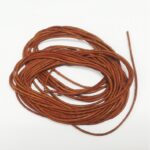 Lederkoord rond - 1 mm - 4,5 meter - lichtbruin