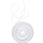 Elastisch nylondraad - 0,5 mm - 10 meter - wit