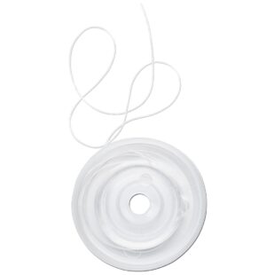 Elastisch nylondraad - 0,5 mm - 10 meter - wit
