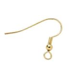 Oorhaakjes - 10 stuks - goudkleurig