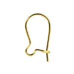 Kleine oorhaakjes - 15 mm - 10 stuks - goudkleurig