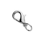 Karabijnsluitingen - 12 mm - 10 stuks - zilverkleurig