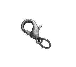Karabijnsluitingen - 12 mm - 10 stuks - tinkleurig