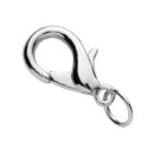 Karabijnsluitingen - 18 mm - 5 stuks - zilverkleurig