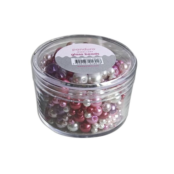 Glaskralen - 130 gram - warme kleuren - Afbeelding 1