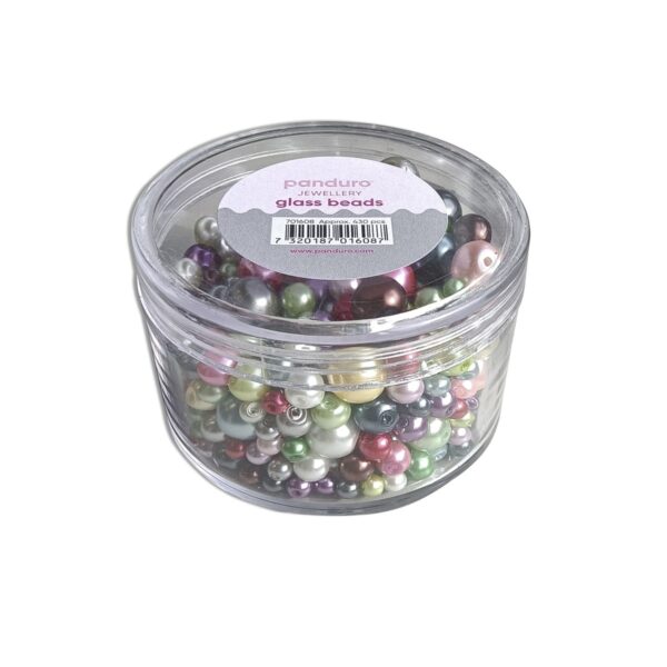 Glaskralen - 130 gram - heldere mix - Afbeelding 1