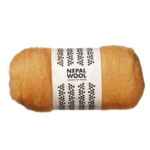 Nepal wool lamswol 50 gram- Zonnig geel