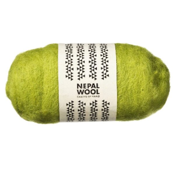 Nepal wool lamswol 50 gram- Lime - Afbeelding 1