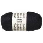 Nepal wool lamswol 50 gram- Zwart
