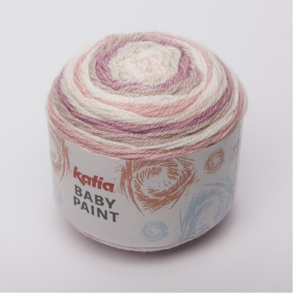 Baby paint 100 gr - roze/beige/wit - Afbeelding 1